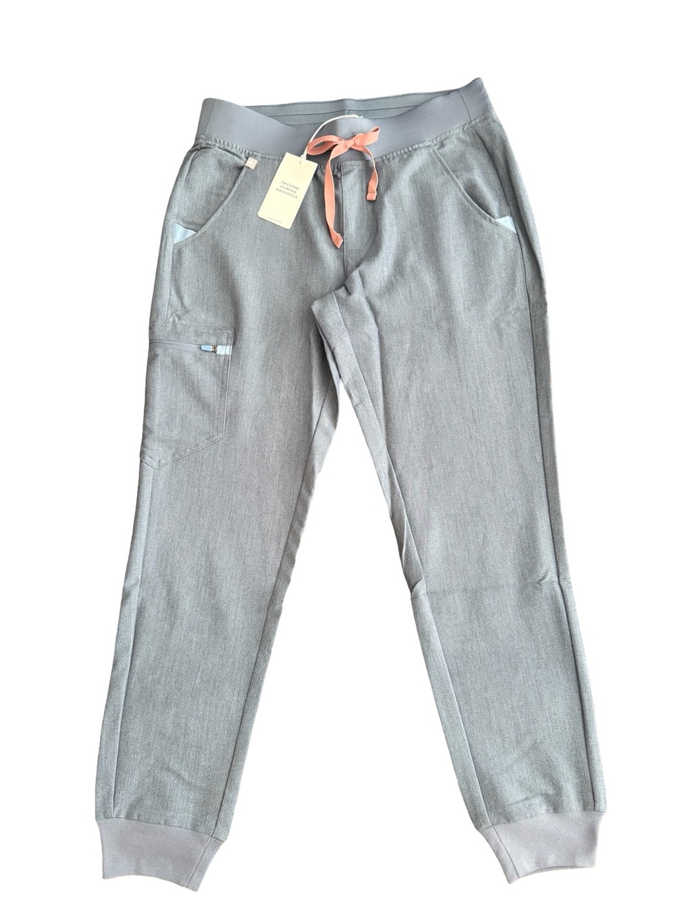 FIGS Women’s in Denim Scrub Set V-neck Top Size S, Joggers Size S New With Tags - Picture 4 of 8